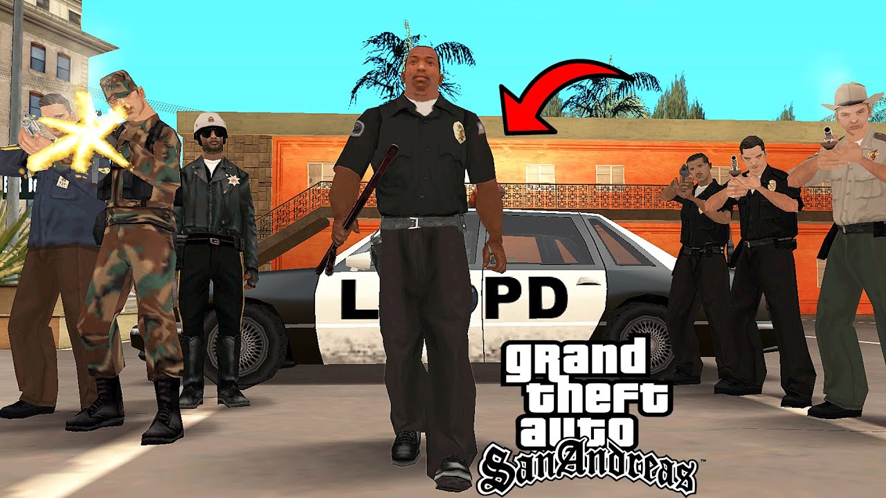 What Happens If CJ Joins POLICE In GTA San Andreas ? (HOW To Be A COP)