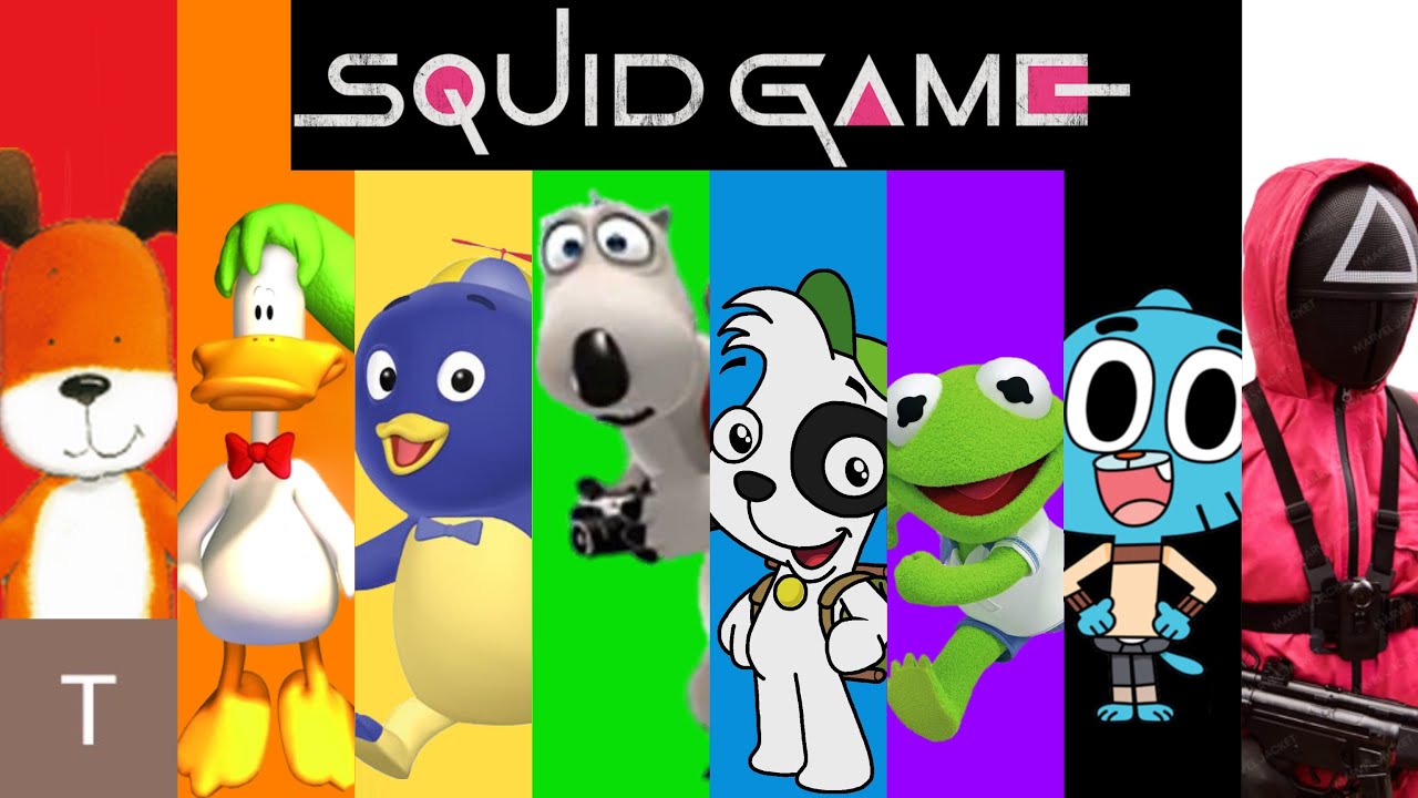 Which Cartoon Animal Character Would Win Squid Game? (Kipper, Bernard Bear, Sitting Ducks, Doki)