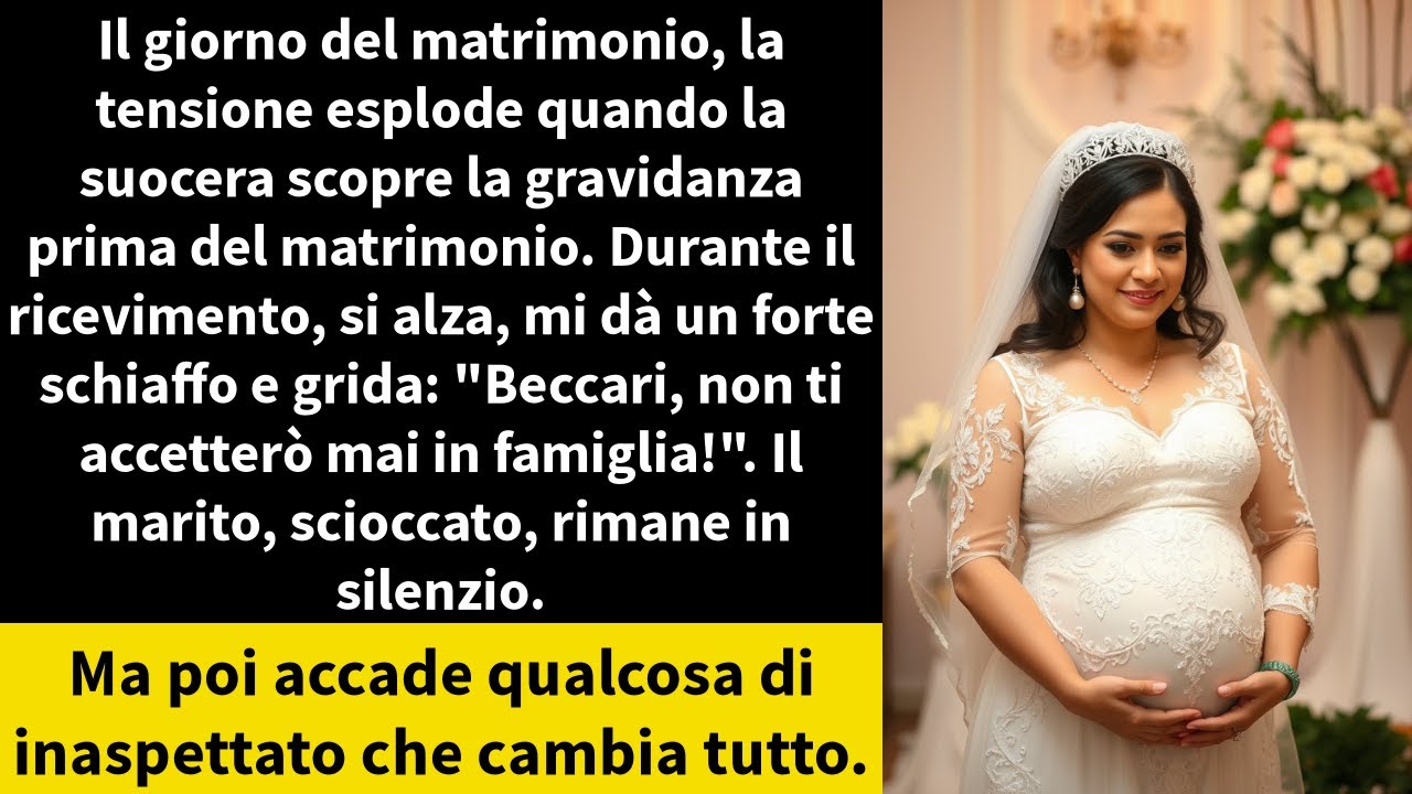 Il giorno del matrimonio, la tensione esplode quando la suocera scopre la gravidanza prima del