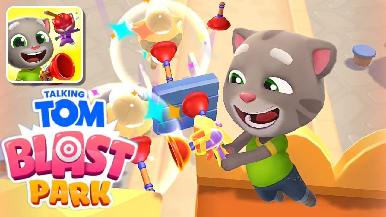 Talking Tom Blast Park Epic Runner Gameplay #3