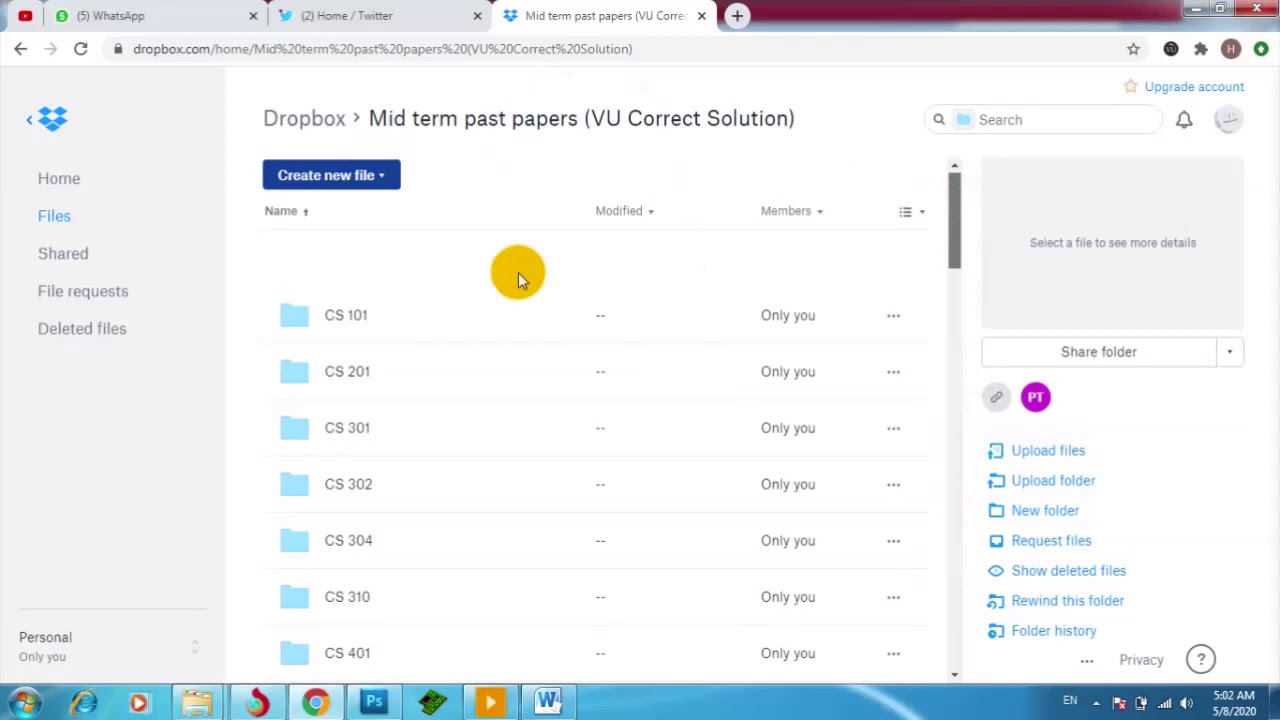 VU Mid Term ALL Subjects Past Papers with Mega File