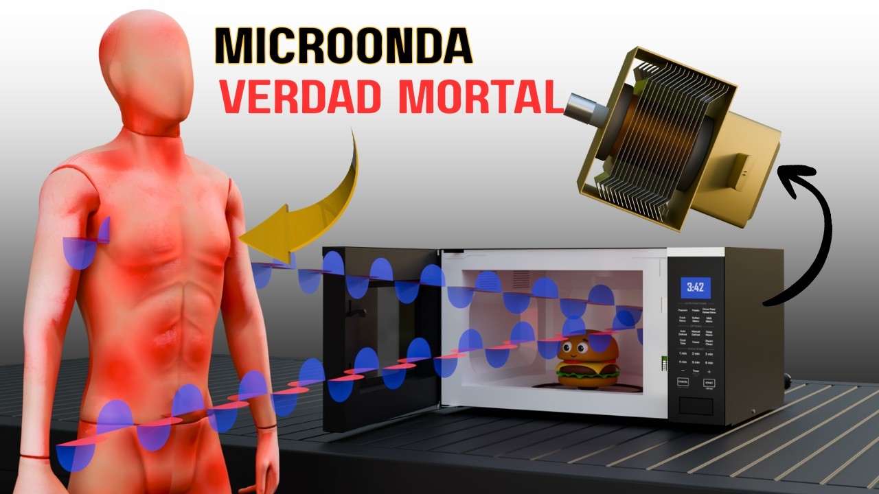 C&oacute;mo Funciona un Horno Microondas | explicado con Animaci&oacute;n 3D
