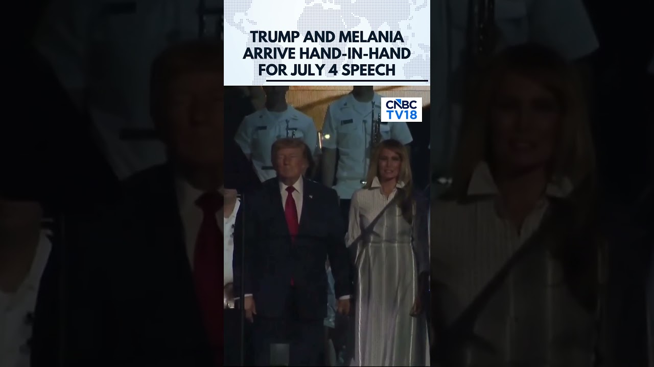 WATCH: Trump, Melania Make Hand-In-Hand Entrance At America 250 Celebration | N18G