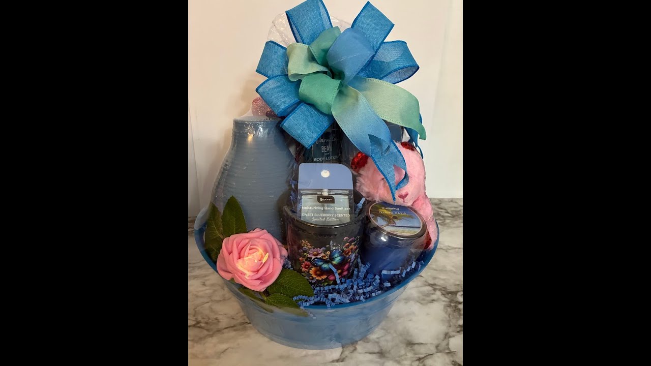 Valentine’s Day Blue Buckets of Love Gifts#trending #viralvideo #valentinesday 