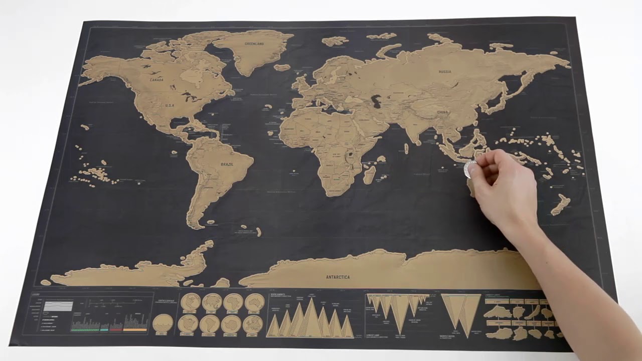 Small Scratch World Map | MoMA Design Store