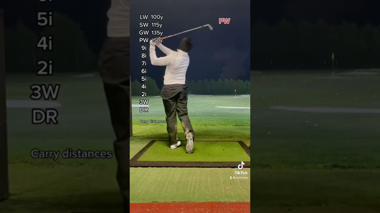 PROFESSIONAL GOLFER CARRY DISTANCES! #golf