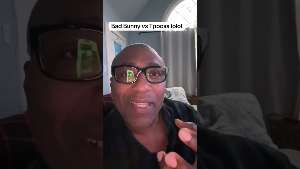 Bad Bunny&rsquo;s political vs TPUSA lol #superbowl #halftime #badbunny #tpusa #maga #racism