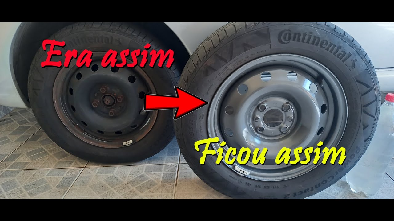 Pintando rodas em casa com spray grafite passo a passo explicado
