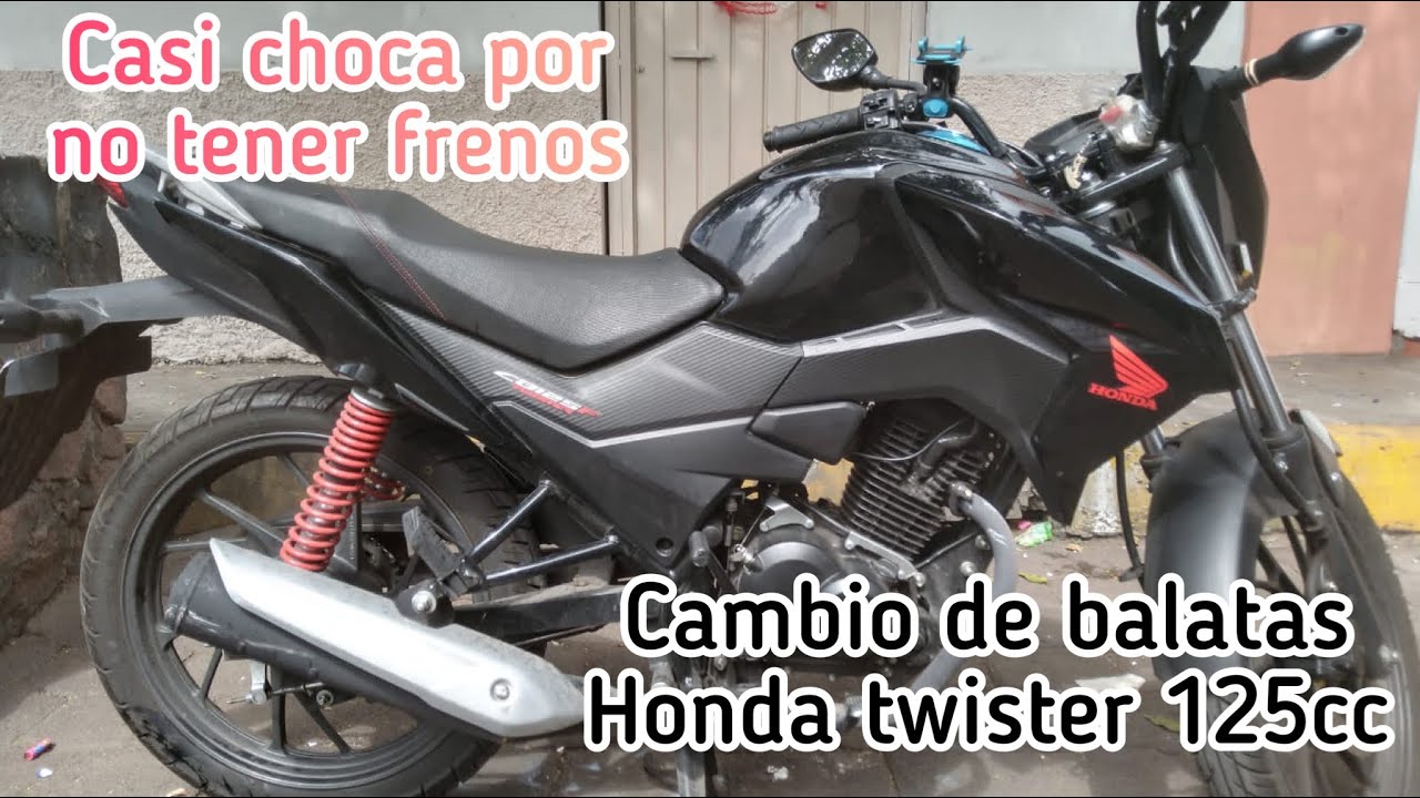 Moto sin frenos - cambio de balatas honda twister 125 cc