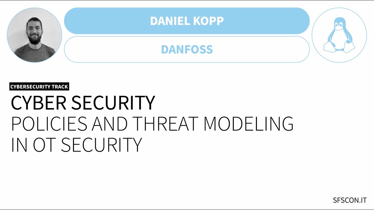 Cyber Security: Policies and Threat Modeling in OT security | Daniel Kopp