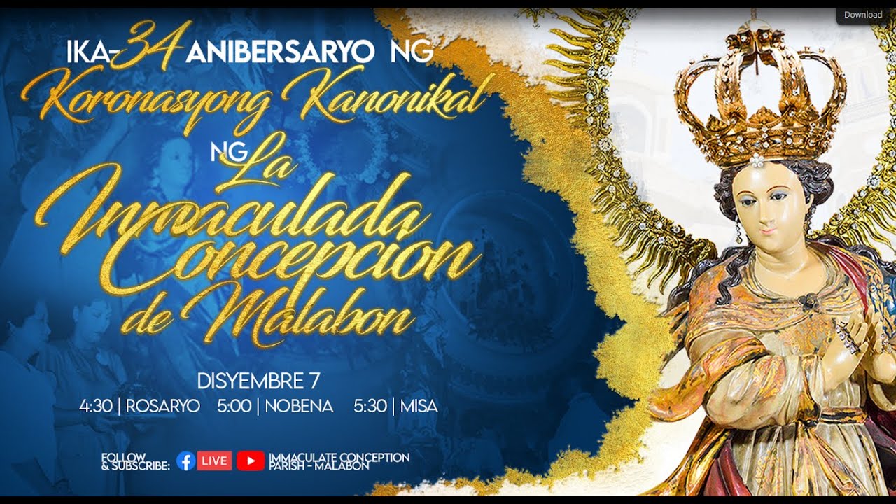 34th Anniversary of the Canonical Coronation of Inmaculada Concepcion de Malabon