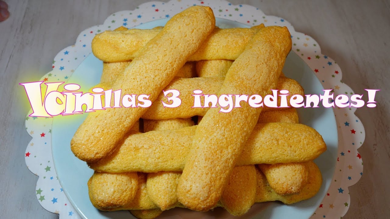 Vainillas caseras EN MINUTOS 3 ingredientes soletillas