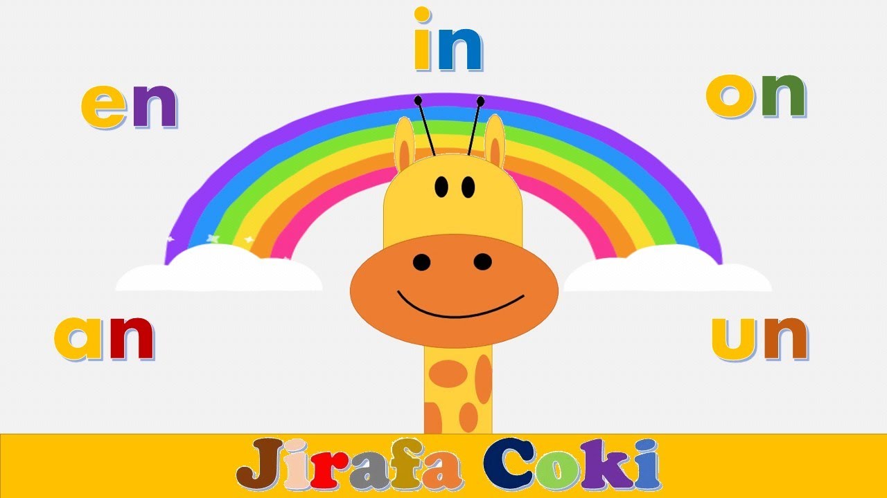 Las sílabas inversas an en in on un – La Jirafa Coki ☺ videos educativos para niños