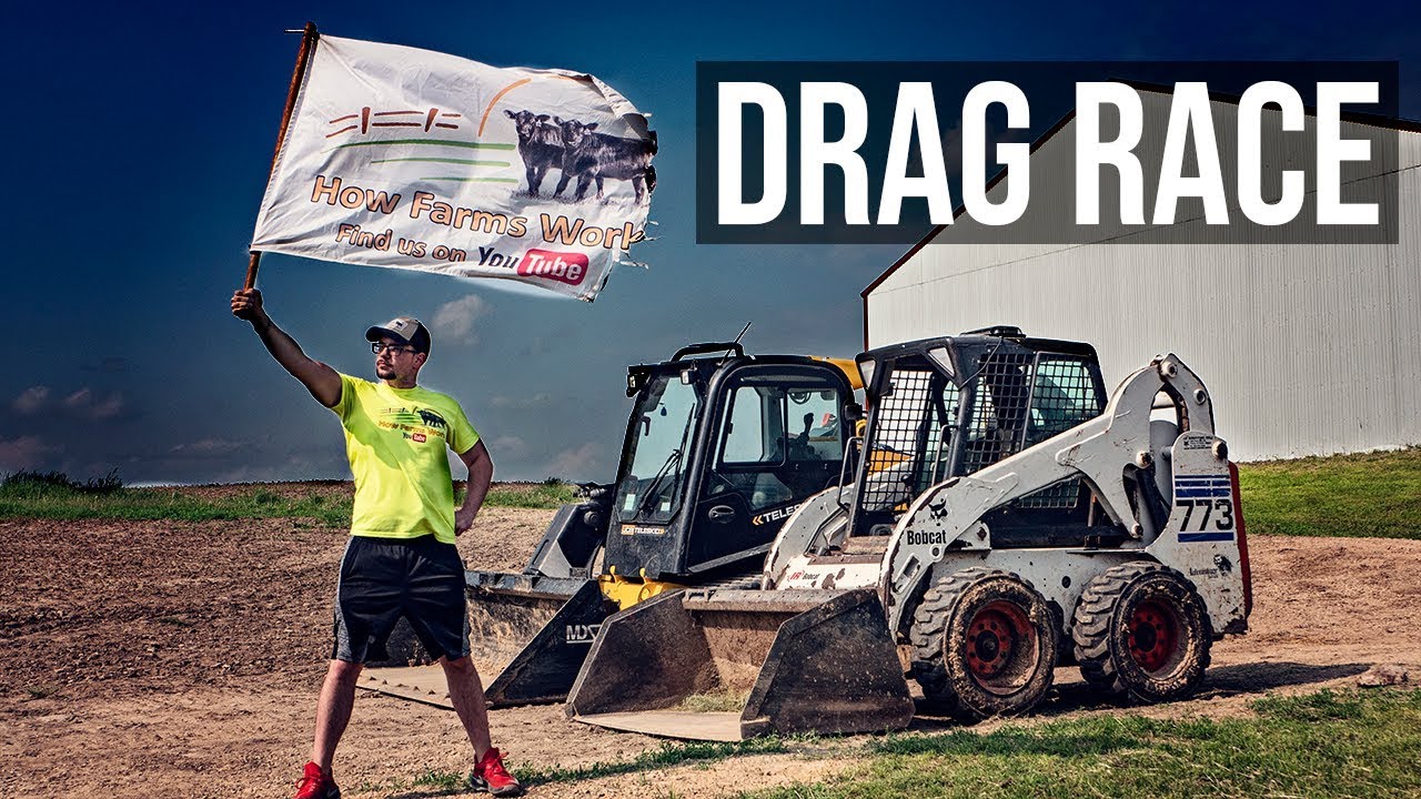 DRAG RACE - Bobcat vs JCB Teleskid