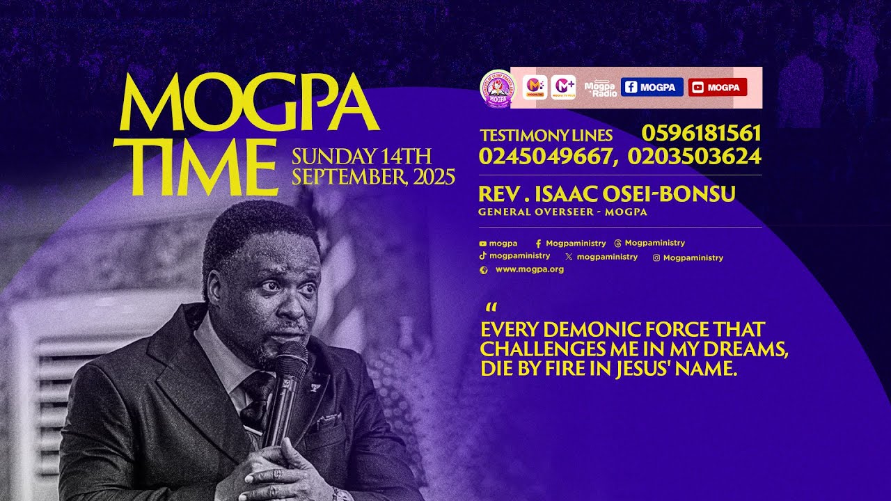 STOPPING DREAM AFFLICTIONS || MOGPA TIME WITH REV O B || 14 - 09 - 2025