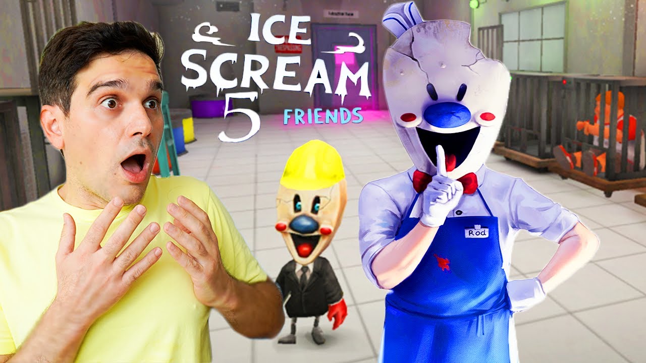 ROD È TORNATO!!GIOCO AD ICE SCREAM 5!! IL GELATAIO CATTIVO E I SUOI AMICI MINI ROD!!