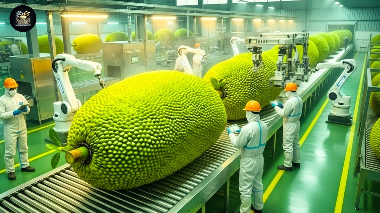 Inside a 50,000 LB Jackfruit Processing Factory | How Vegan Pulled Pork Is Mass Produced