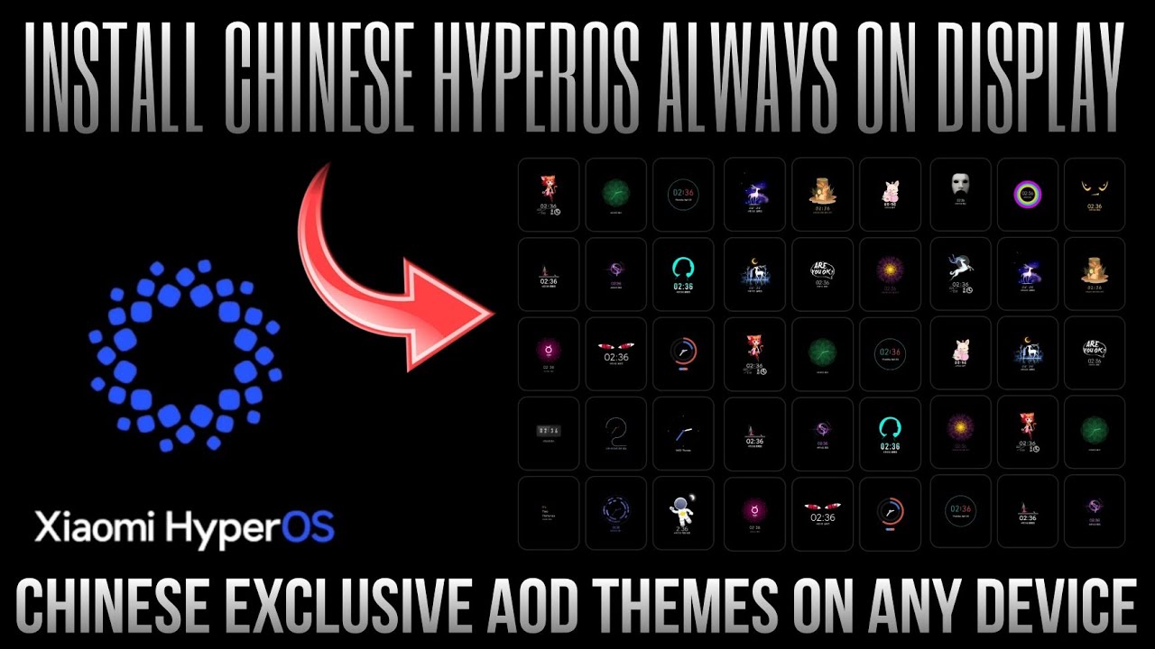 Как установить китайские темы Always On Display на любое устройство HyperOS | Techtitive