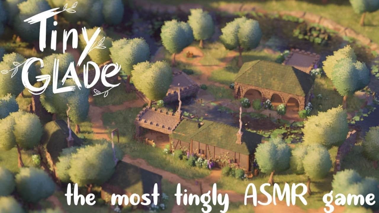 ASMR ✨ Создаём уютную деревню у реки в Tiny Glade 💤 Покалывание и тихая речь