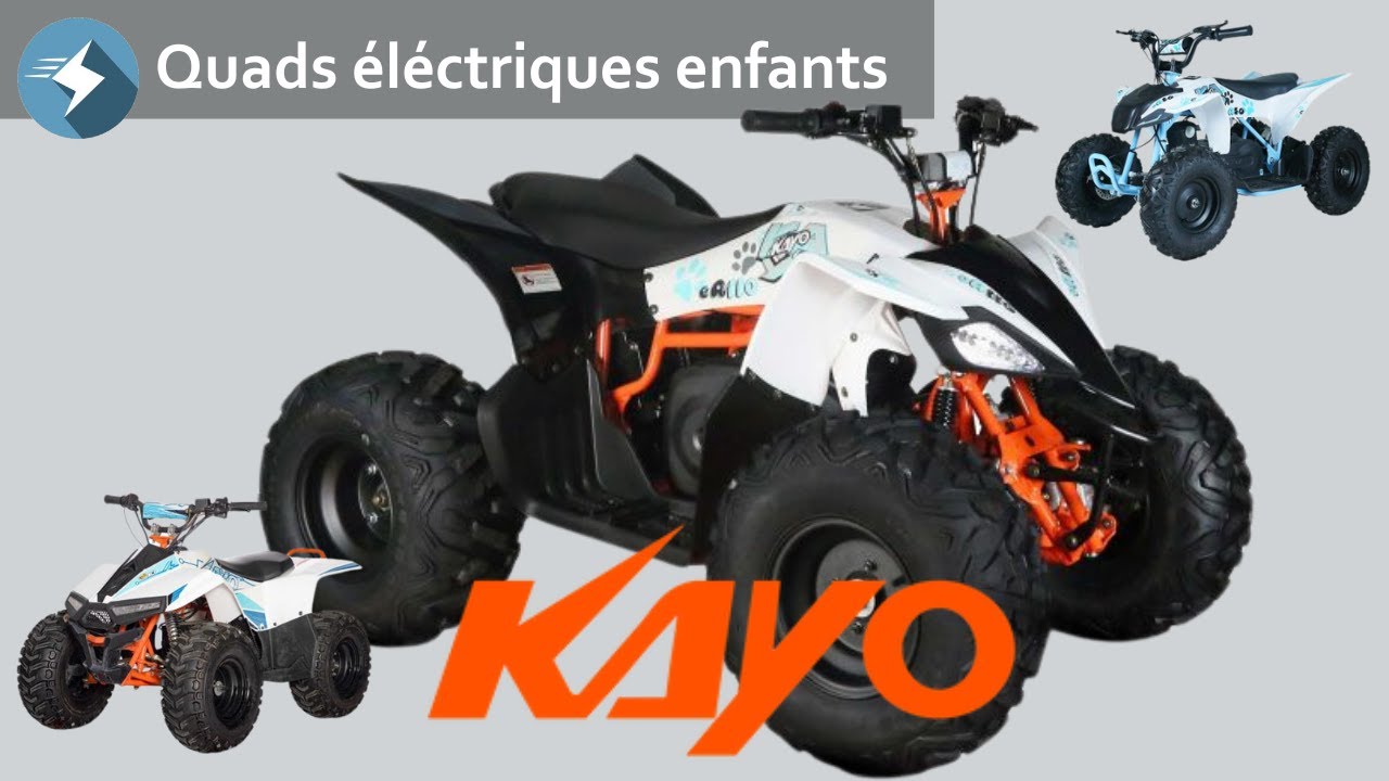 Quads éléctriques Kayo, pour les enfants de 3 à 77 ans