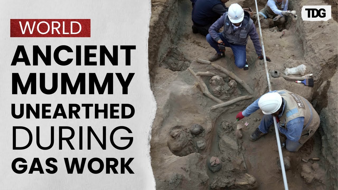 1,000-Year-Old Chancay Mummy Discovered During Gas Work in Lima’s Puente Piedra