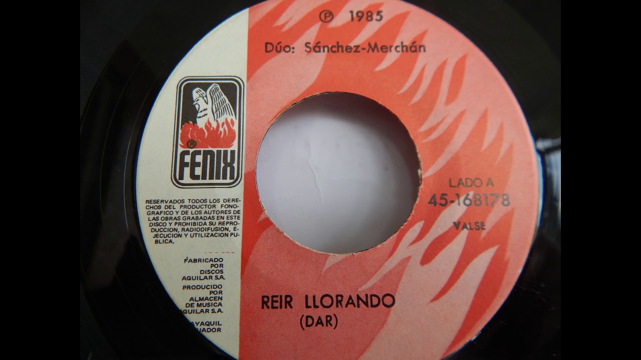 REIR LLORANDO (QUISIERA) - VALSE-  DUO MERCHAN SANCHEZ-   (RELANZAMIENTO: 1985)- www.discosfenix.com