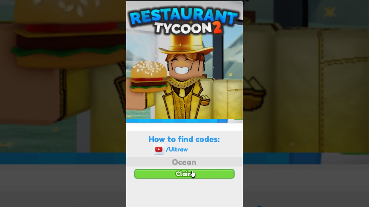 Restaurant Tycoon 2 New Codes