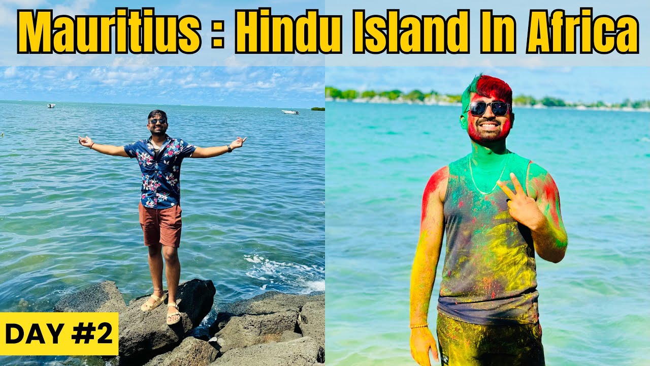 Holi Celebration in Mauritius,Africa 🇲🇺