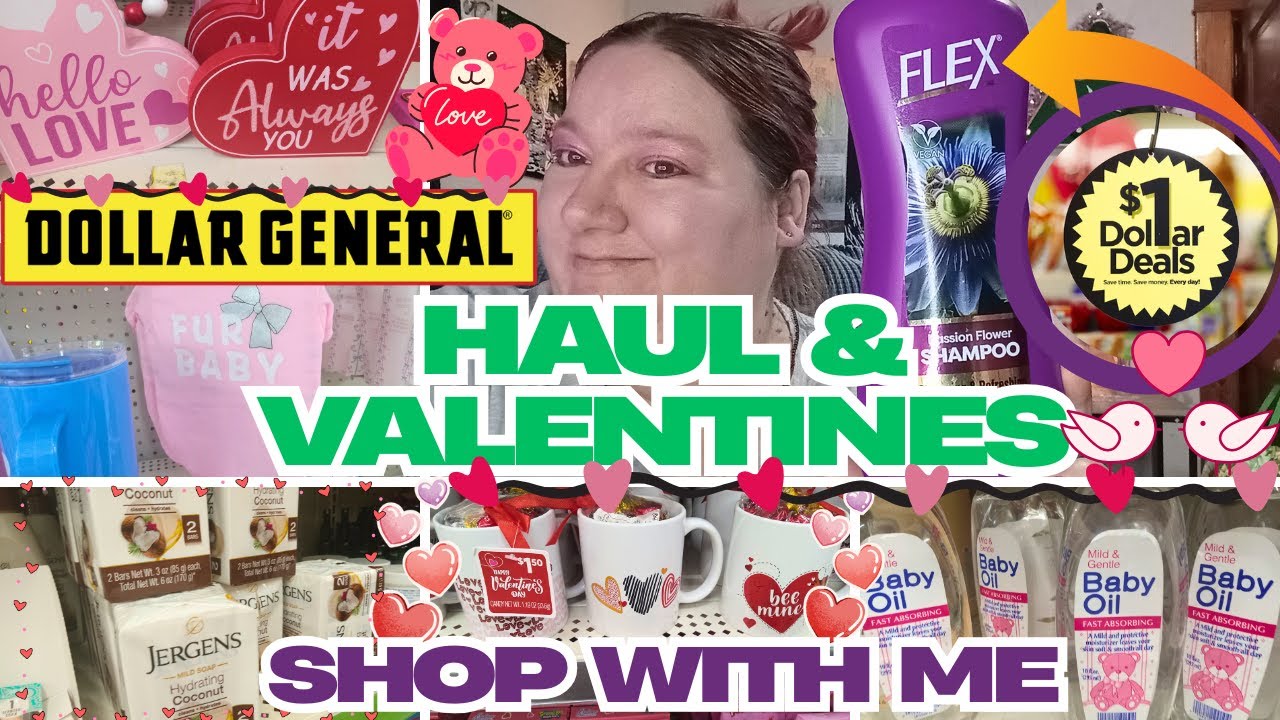 $1 deals 🤑| New Bow🎀 & Dog 🐶Collection|Dollar General ♥️Valentines Shop with me #dollargeneral