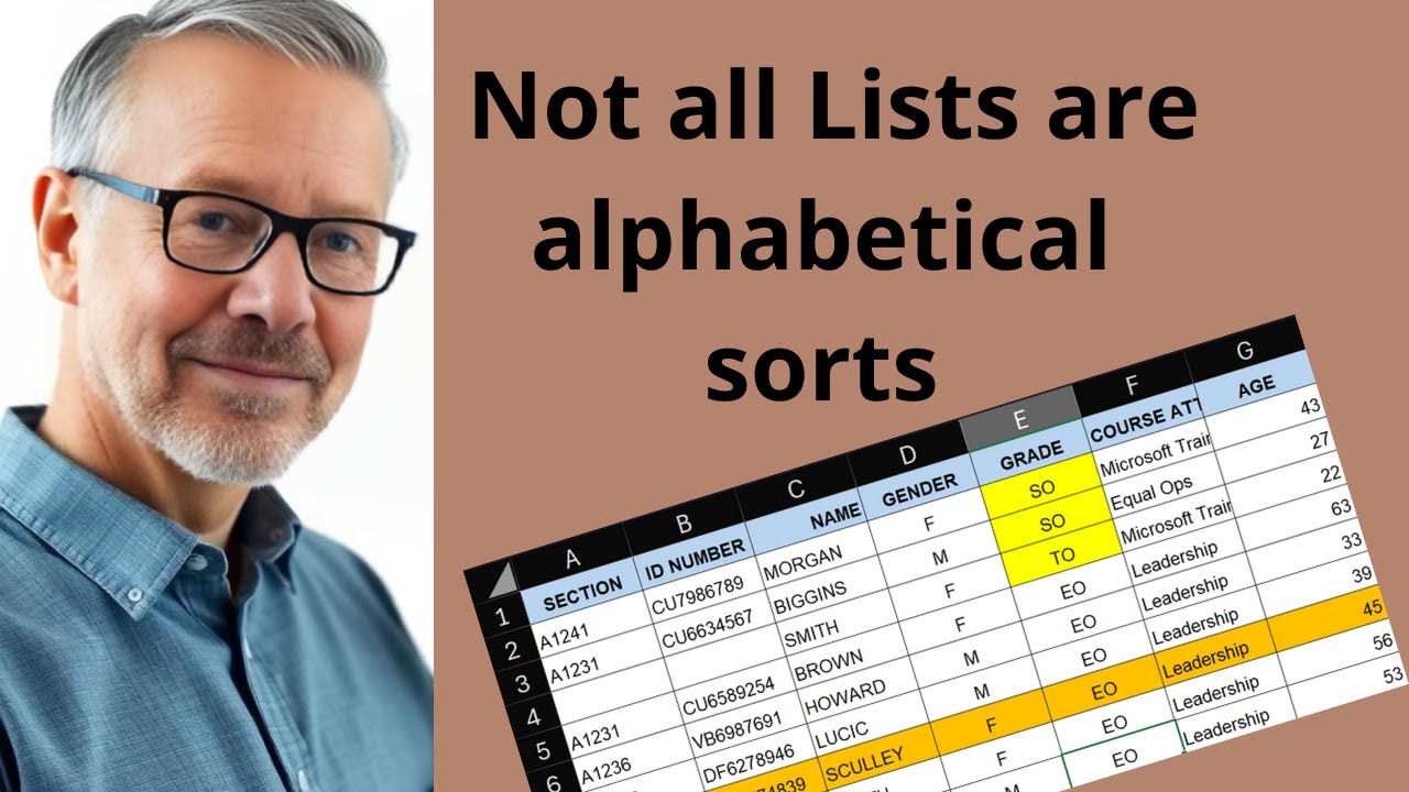CREATE Your Own Custom Sort List in Excel FAST!