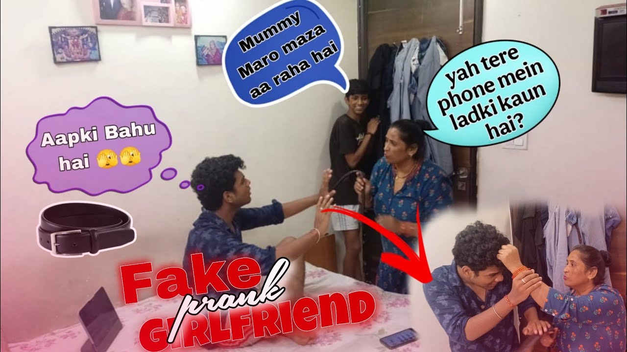 Girlfriend hai mere 🫢 !! Prank on mummy 😭😂