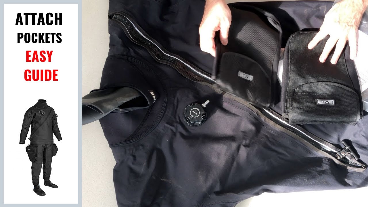 Attaching Pockets to the Drysuit
