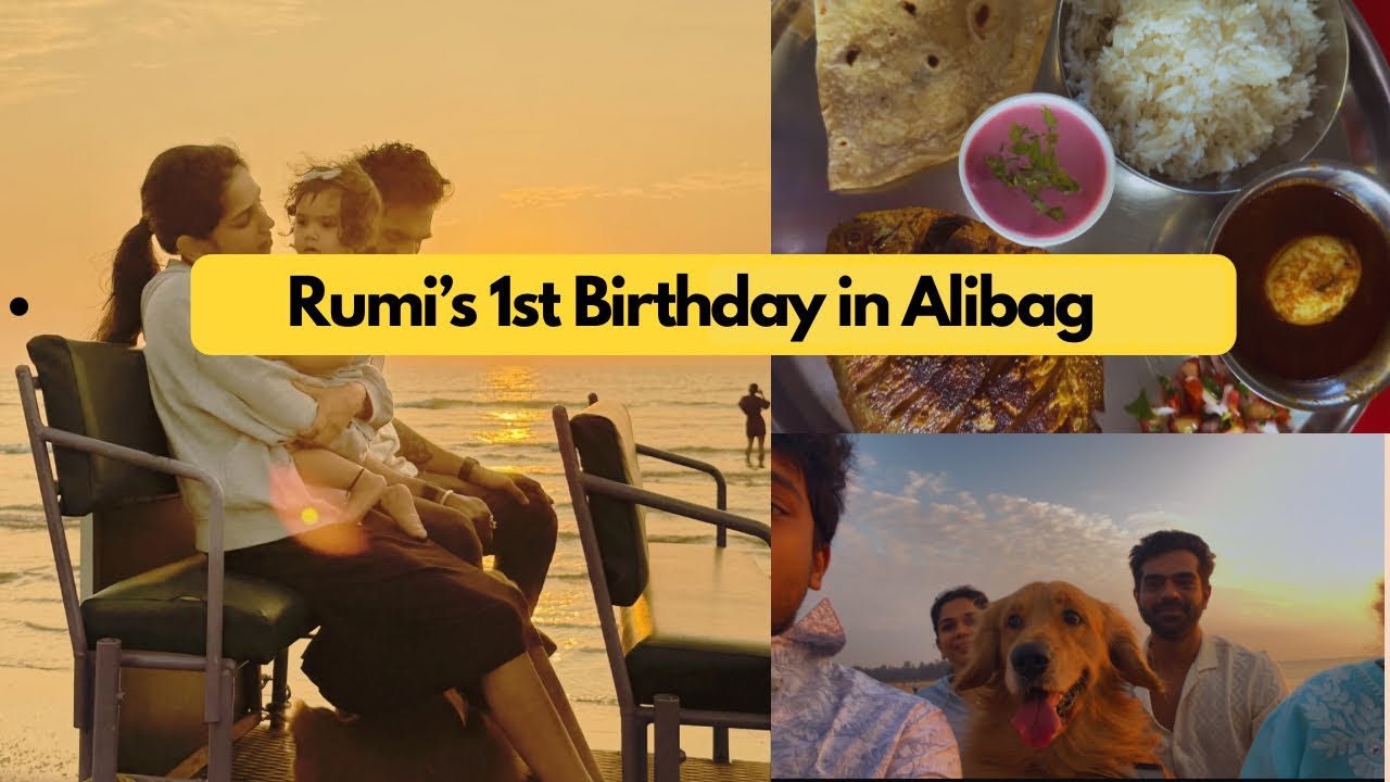 Rumi’s First Birthday Vacation 💕 | Alibag Trip | Marathi Vlog #travelvlog #marathivlog #momlife 