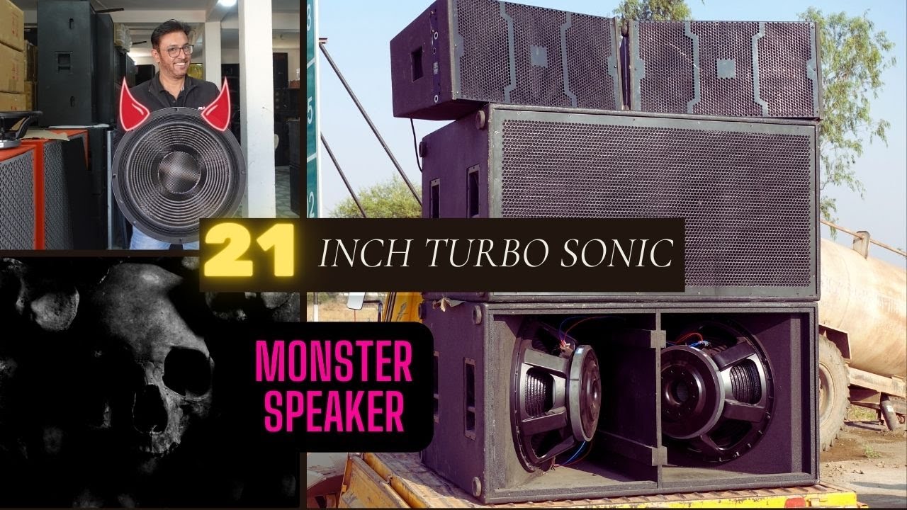 DJ Monster 21 inch BASS Speaker TurboSonic @VkiVan
