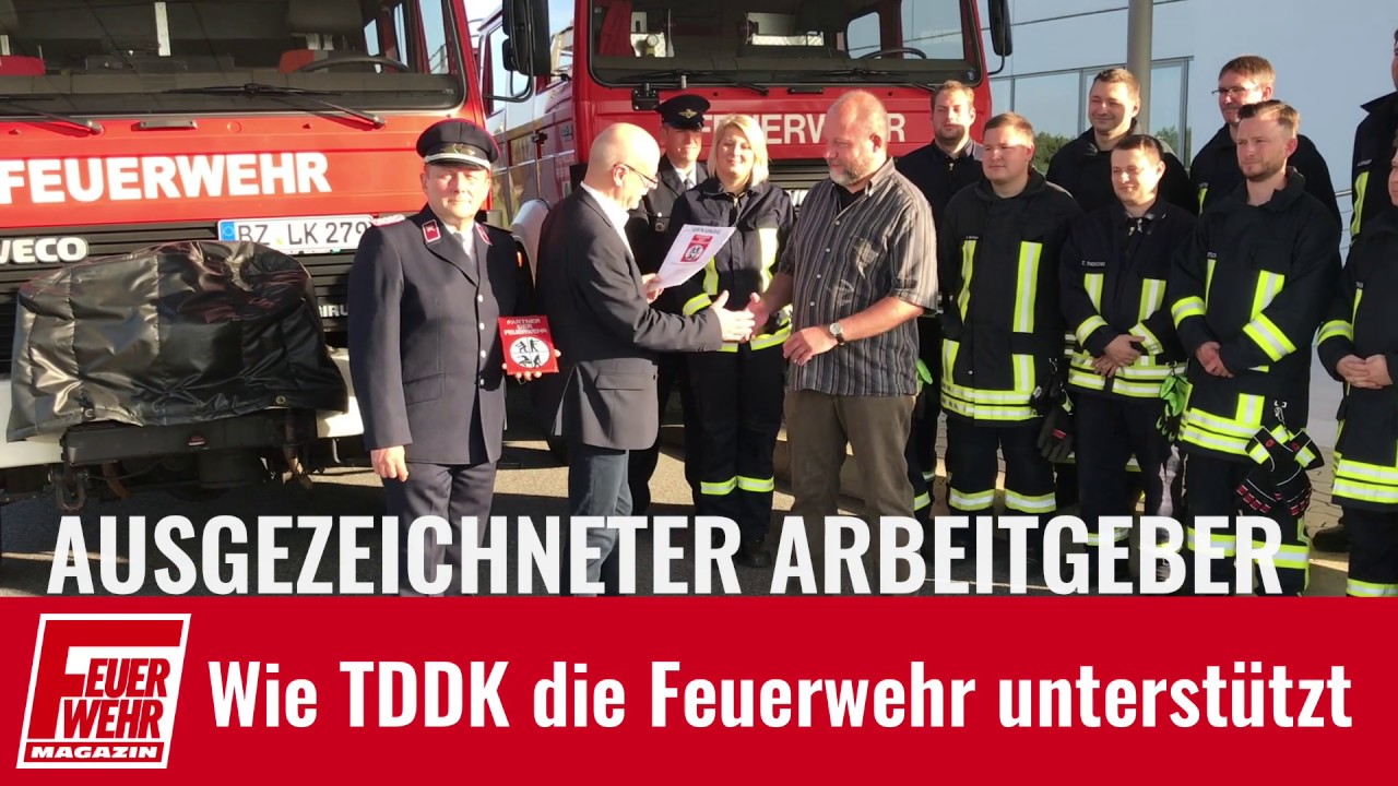 Ausgezeichneter Arbeitgeber: Wie TDDK die Feuerwehr unterstützt
