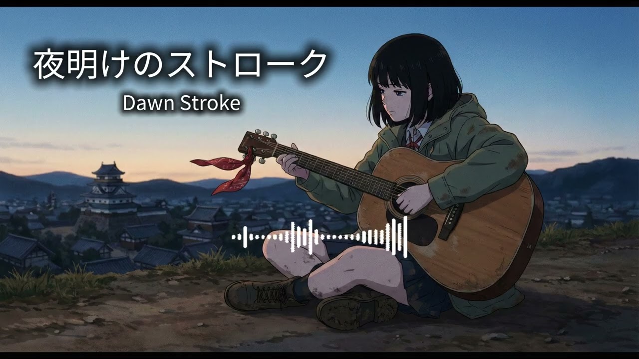 【アニメ主題歌風】夜明けのストローク｜疾走アコギ×女声ボーカル（オリジナル曲／歌詞付き）
