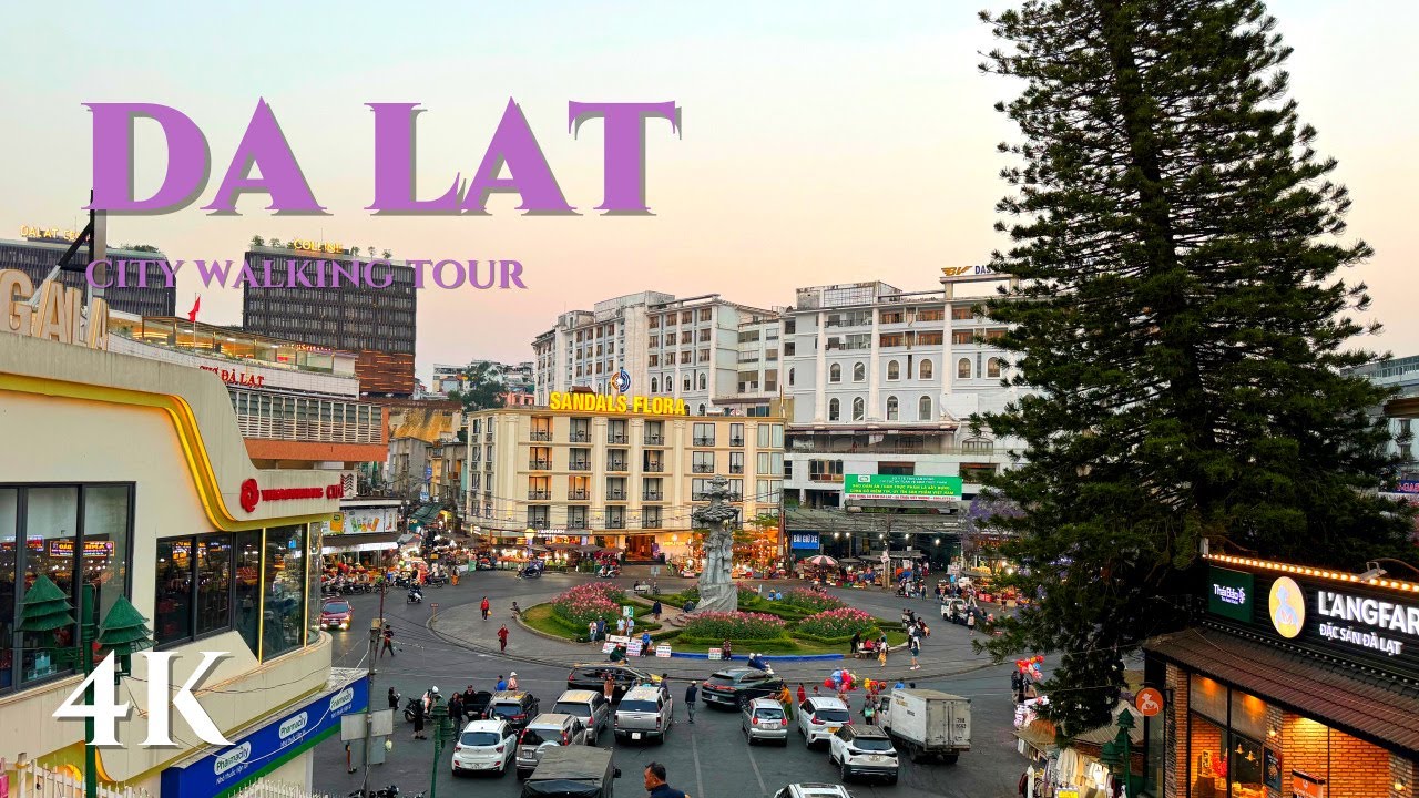 [4K WALK]🇻🇳2024 Walking in Da Lat, Vietnam 4K HDR 60fps