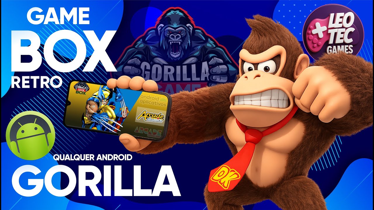 ÊiTaA😱 o MONSTRO saiu da JAULA! TRANSFORME seu CELULAR Android no SISTEMA🕹️ GORILLA Game BOX | 32GB