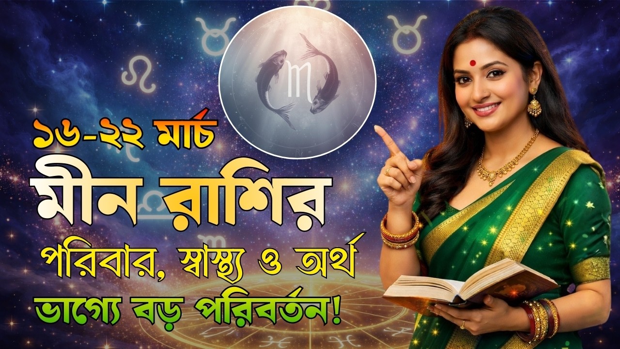 মীন রাশির সাপ্তাহিক রাশিফল | মার্চ ২০২৬ | স্বাস্থ্য, পরিবার ও আর্থিক পূর্বাভাস | Pisces Forecast