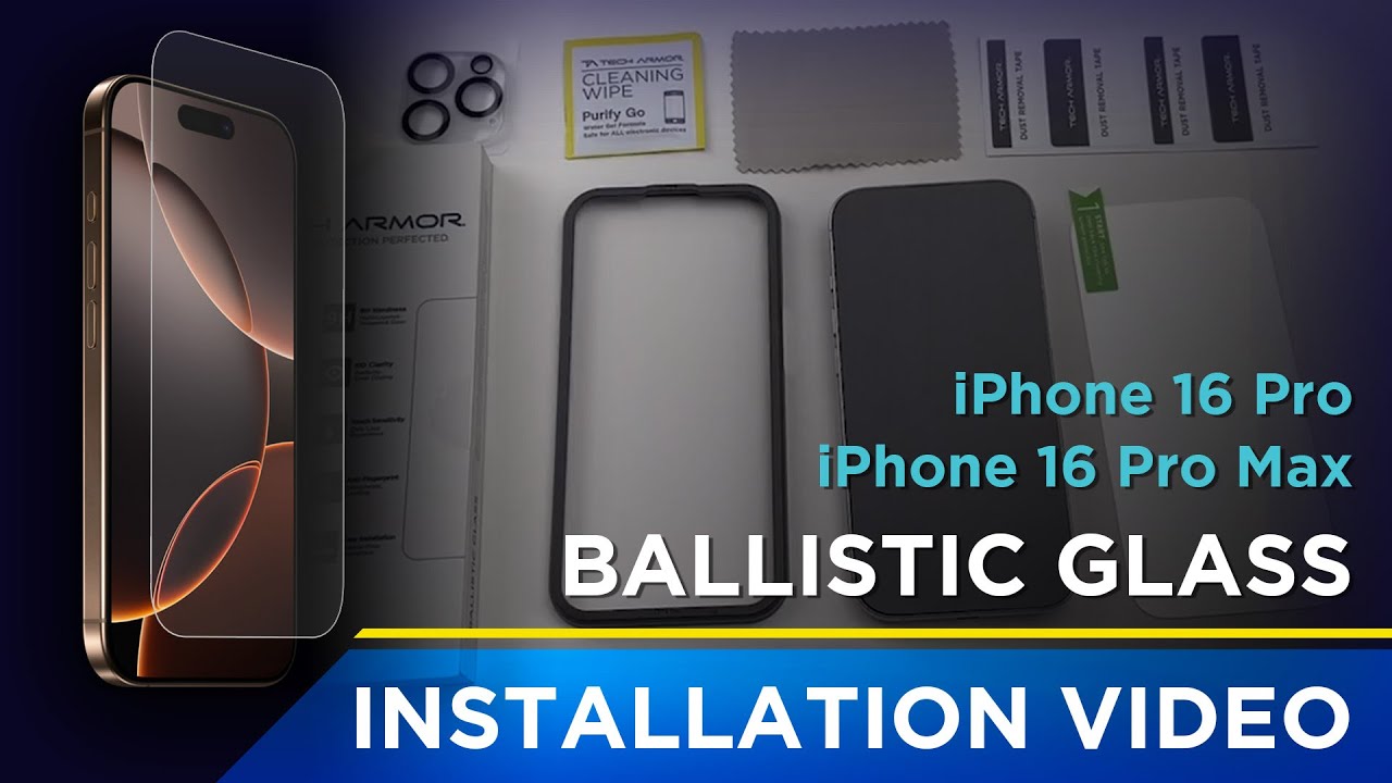 Tech Armor iPhone 16 Series Ballistic Glass Installation Video