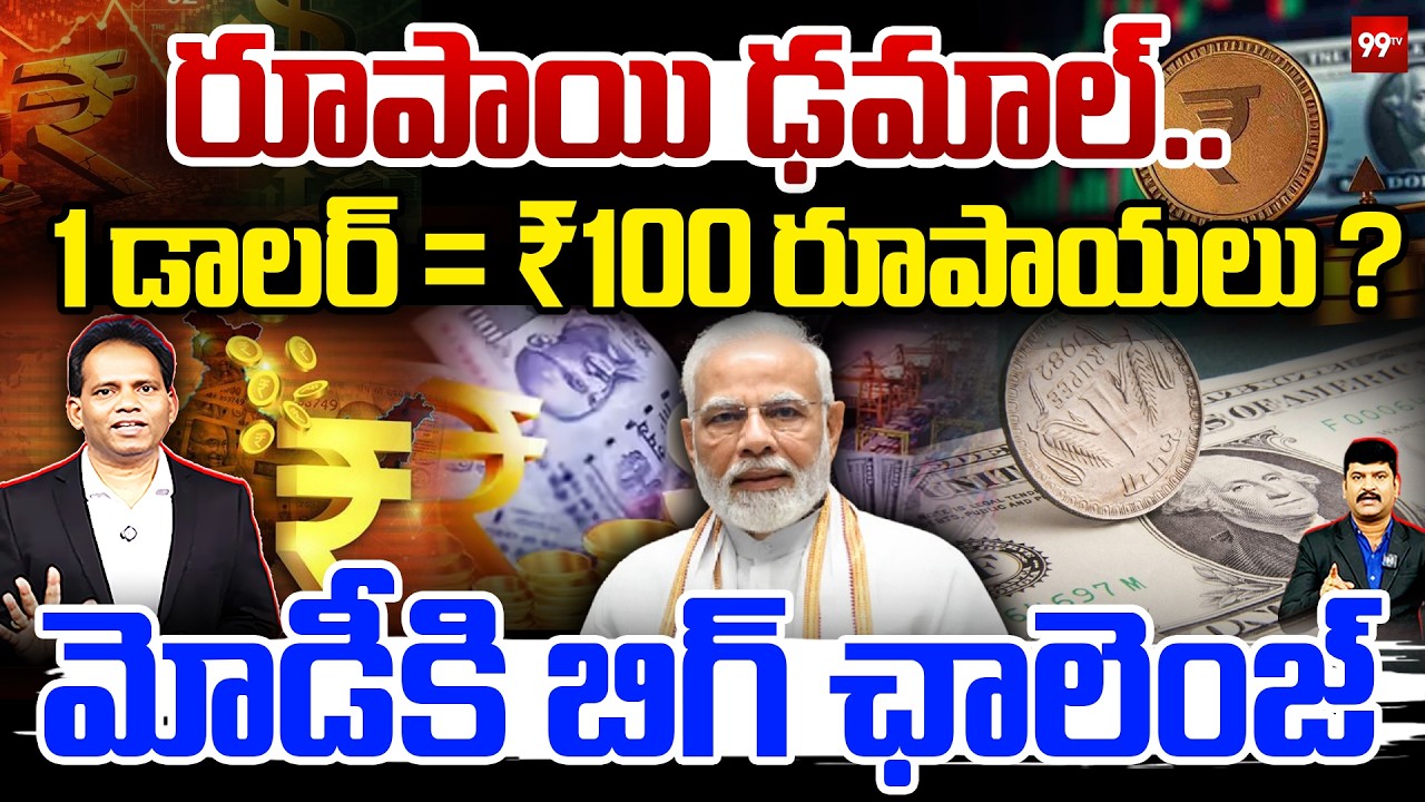 RUPEE CRASH ALERT! - MODI IN TROUBLE | రూపాయి ఢమాల్..మోడీకి భారీ షాక్ | 99Tv