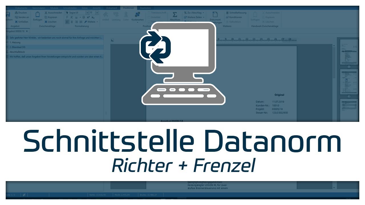 TopKontor Handwerk - Schnittstelle Datanorm [Richter + Frenzel]