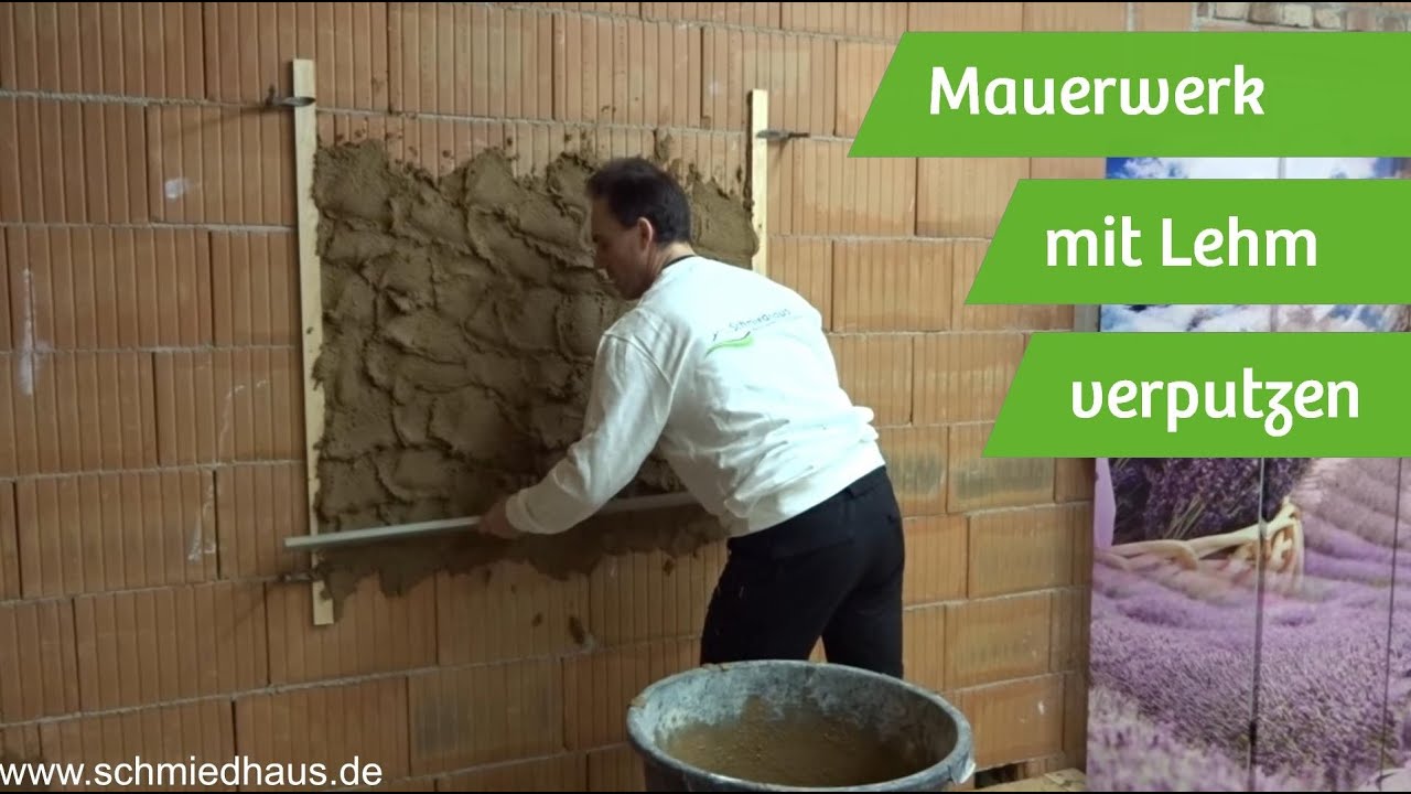 Mauerwerk mit Lehm verputzen