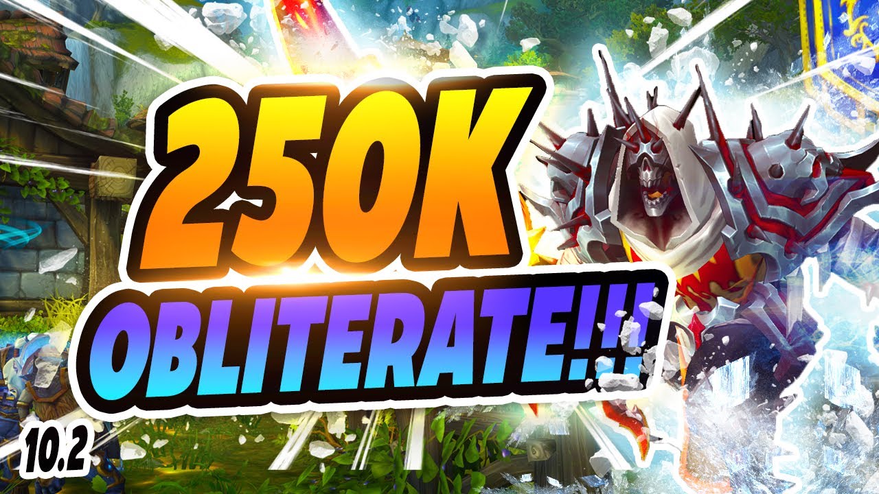 250k Obliterate 🥶💥❄️! Frost Death Knight Dk Wow 10.2 Dragonflight World of Warcraft PvP