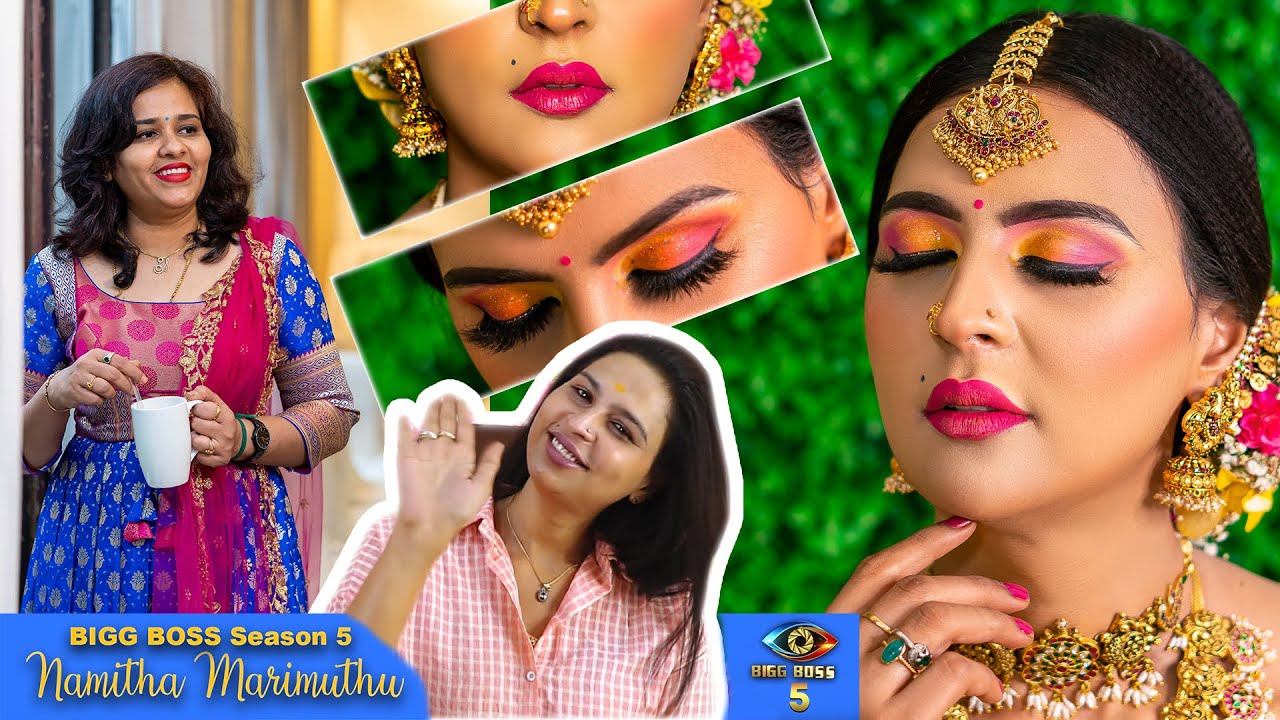 Bigg Boss 5 Tamil : #celebrity Namitha marimuthu  | பிக்பாஸ் Vijay TV | Ponni MUA Best Makeup Class