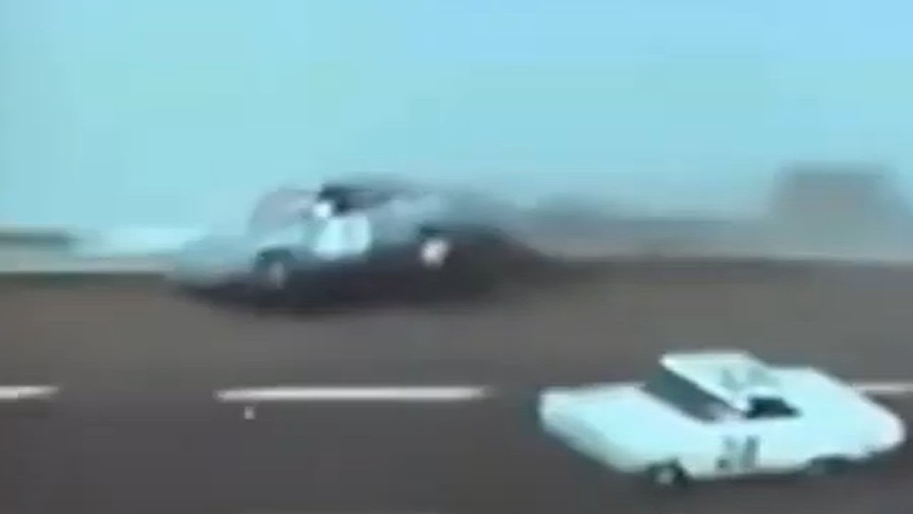 1964 World 600 - Richard Petty Hard Airborne Crash