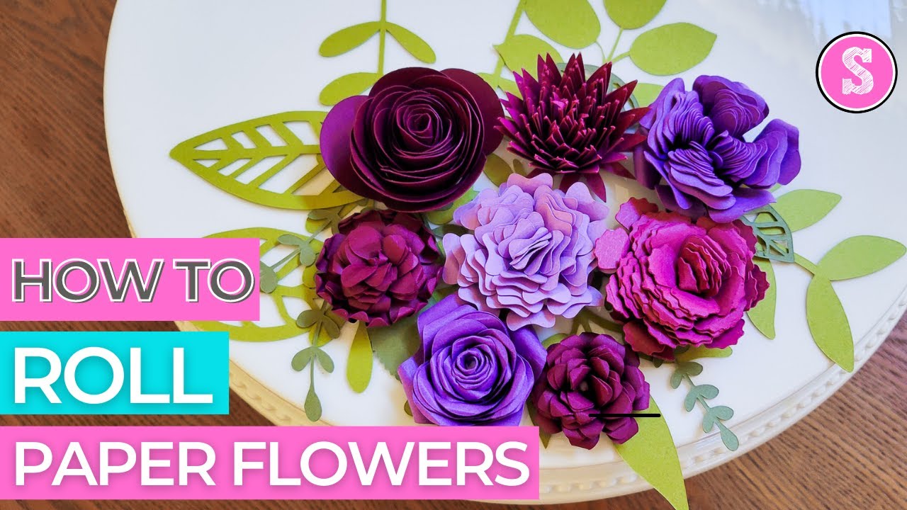 How to Roll Paper Flowers with Quill Tool 😍
