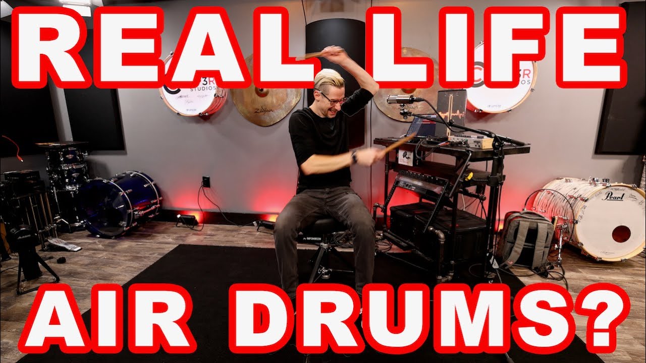 REAL LIFE AIR DRUMMING? Ft. AeroBand PocketDrum 2 Plus