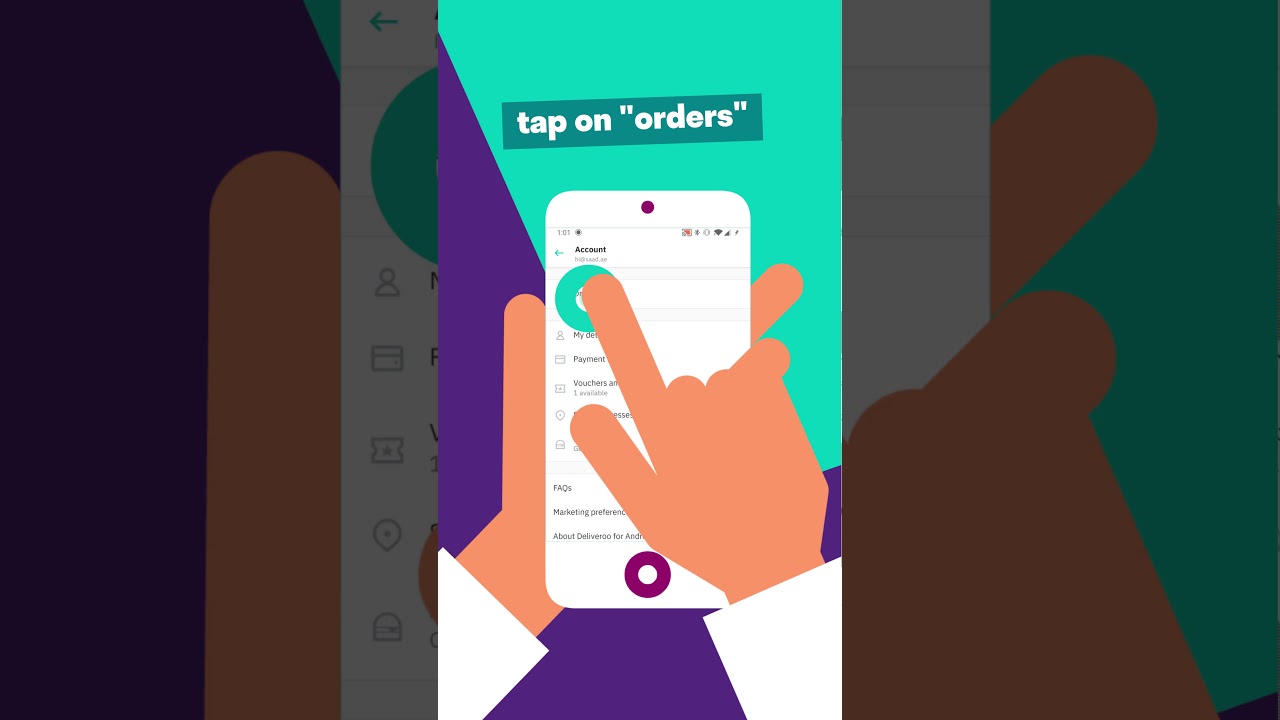 How to track your order story - Deliveroo