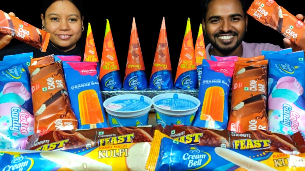 Different Types of🍦Ice Cream Eating Challenge | Asmr Eating | Couple Eating Show